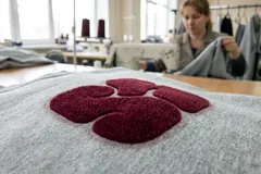 Флок-плёнка бархатная — макро