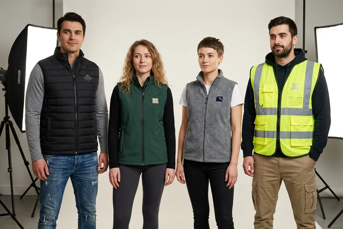 Жилеты с логотипом — пуховые puffer, softshell, флисовые, костюмные, рабочие safety от «Аврора»